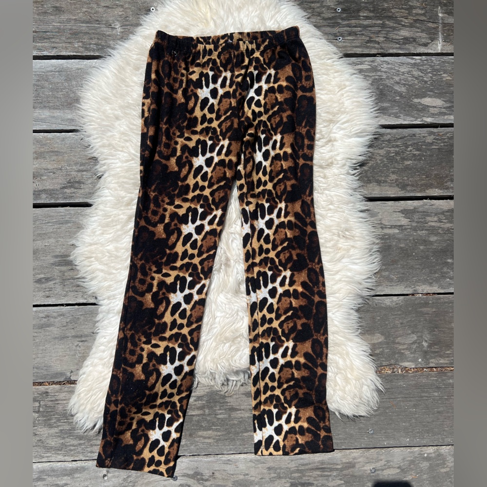 Leopard Print Women's Cozy Soft Lounge Leggings